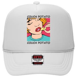 Couch Potato High Crown Mesh Back Trucker Hat