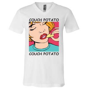 Couch Potato V-Neck T-Shirt