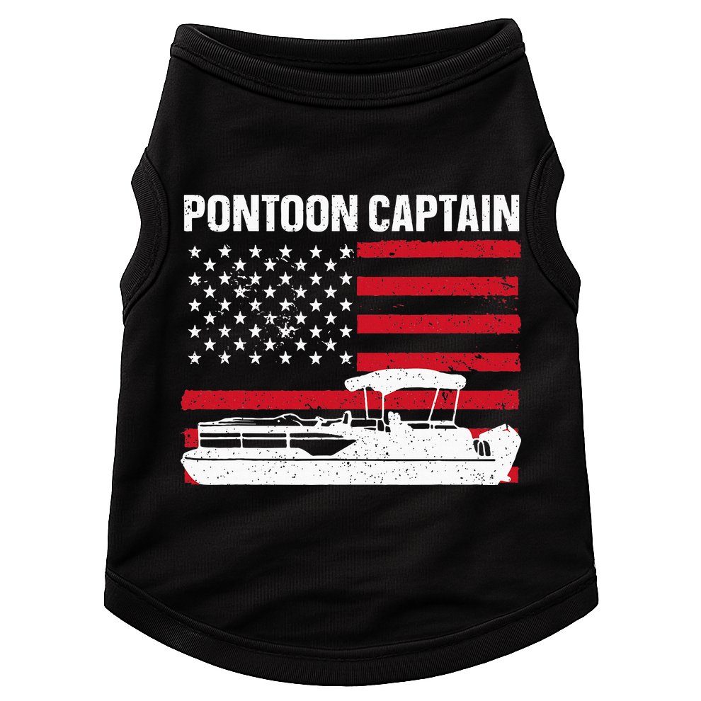 Cool Pontoon Captain Art Pontoon Boat Captain Doggie Tank