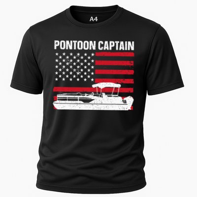 Cool Pontoon Captain Art Pontoon Boat Captain Performance Shirt