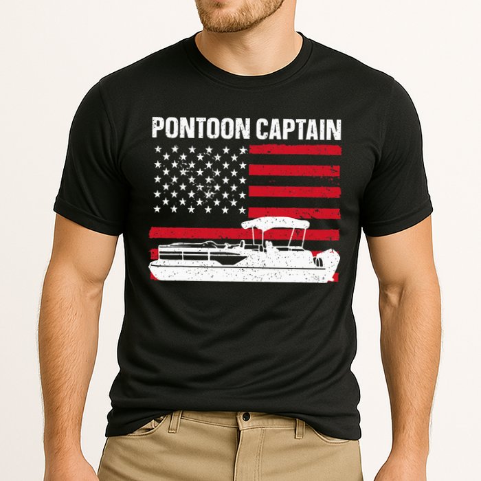 Cool Pontoon Captain Art Pontoon Boat Captain Performance Shirt