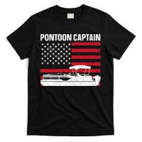 Cool Pontoon Captain Art Pontoon Boat Captain T-Shirt