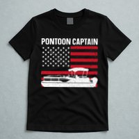 Cool Pontoon Captain Art Pontoon Boat Captain T-Shirt