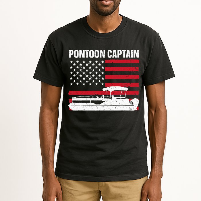 Cool Pontoon Captain Art Pontoon Boat Captain Tall T-Shirt