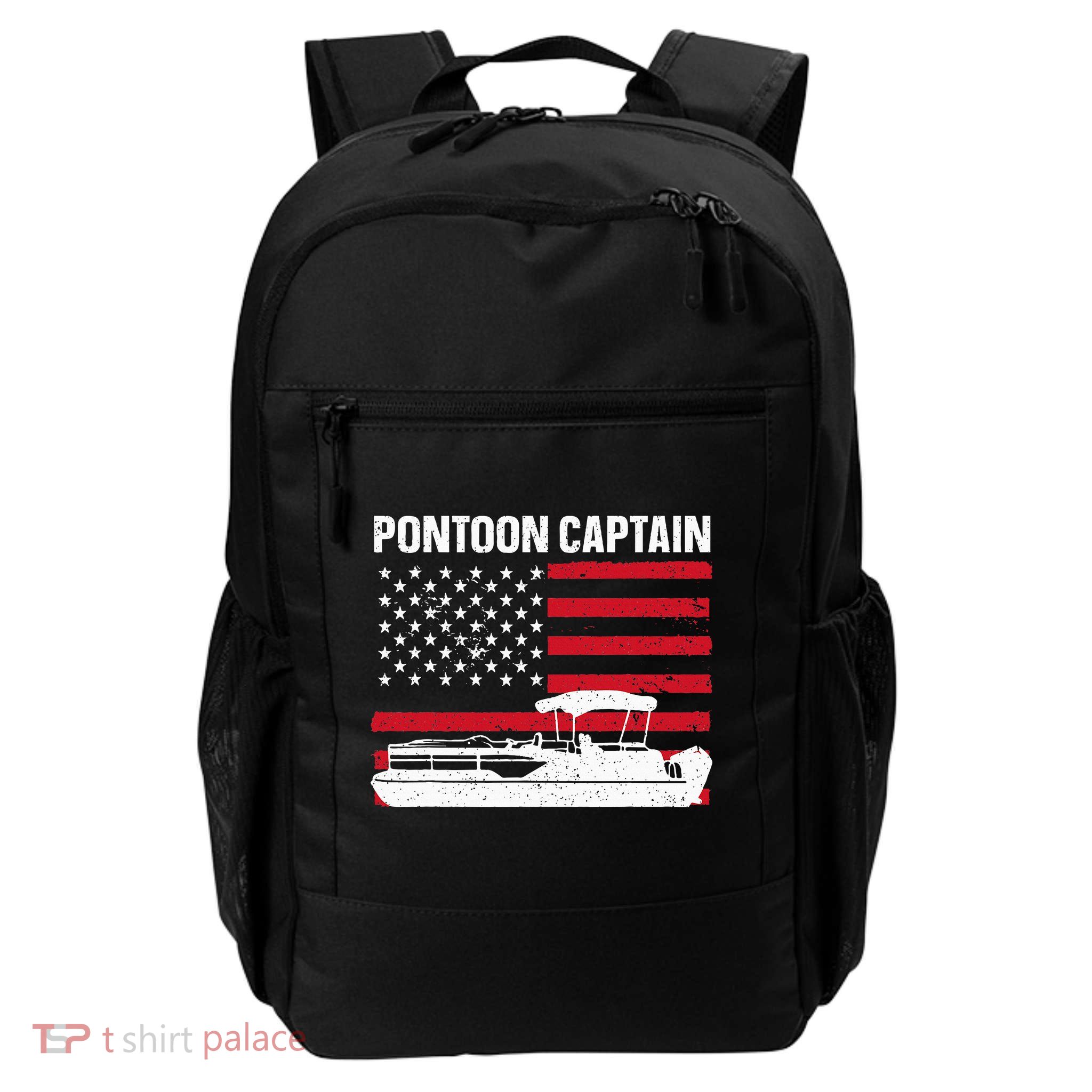 Cool Pontoon Captain Art Pontoon Boat Captain Backpack