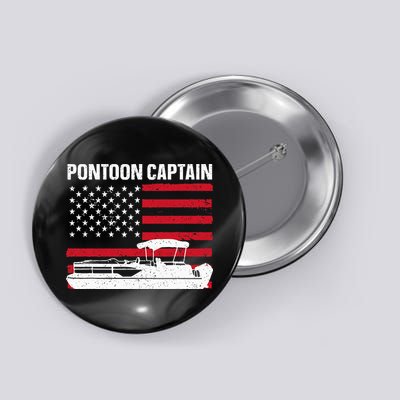Cool Pontoon Captain Art Pontoon Boat Captain Button