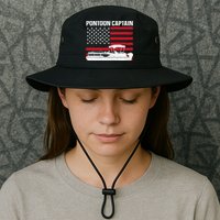 Cool Pontoon Captain Art Pontoon Boat Captain Bucket Hat