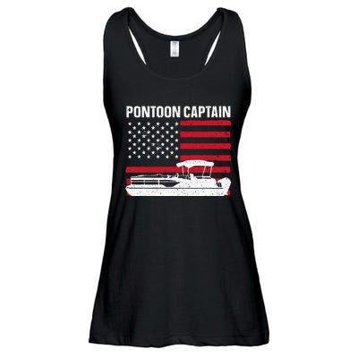 Cool Pontoon Captain Art Pontoon Boat Captain Ladies Essential Flowy Tank