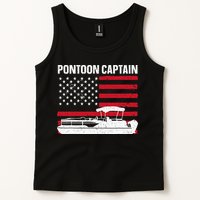 Cool Pontoon Captain Art Pontoon Boat Captain Tank Top