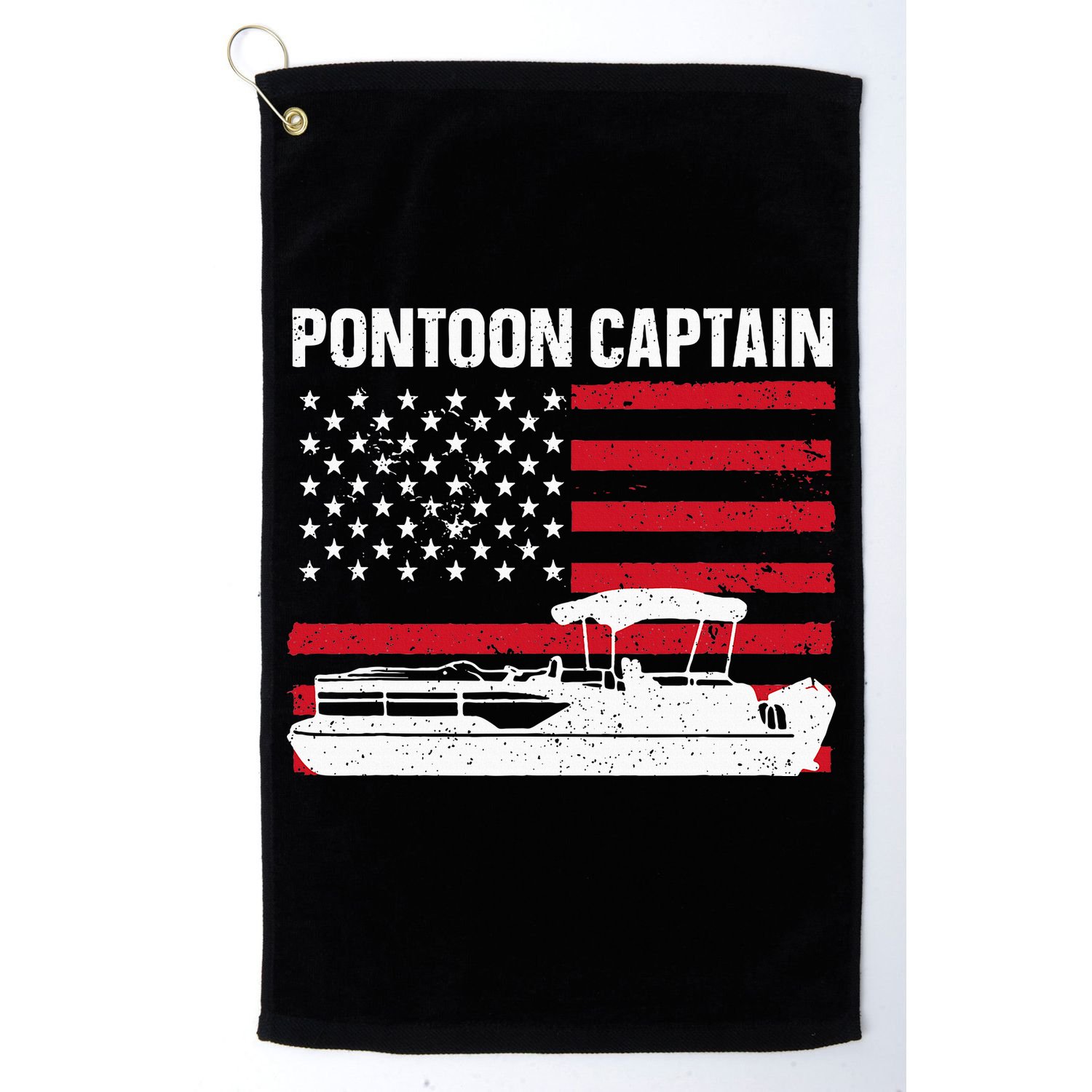 Cool Pontoon Captain Art Pontoon Boat Captain Golf Towel