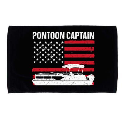 Cool Pontoon Captain Art Pontoon Boat Captain Microfiber Hand Towel