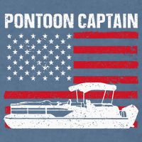 Cool Pontoon Captain Art Pontoon Boat Captain Garment-Dyed Sweatshirt
