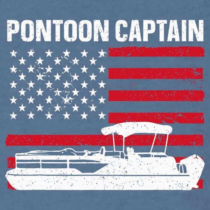 Cool Pontoon Captain Art Pontoon Boat Captain Garment-Dyed Sweatshirt