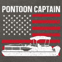 Cool Pontoon Captain Art Pontoon Boat Captain Cotton Canvas Backpack