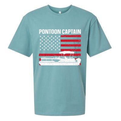 Cool Pontoon Captain Art Pontoon Boat Captain Sueded Cloud Jersey T-Shirt