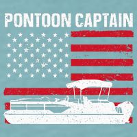 Cool Pontoon Captain Art Pontoon Boat Captain Sueded Cloud Jersey T-Shirt