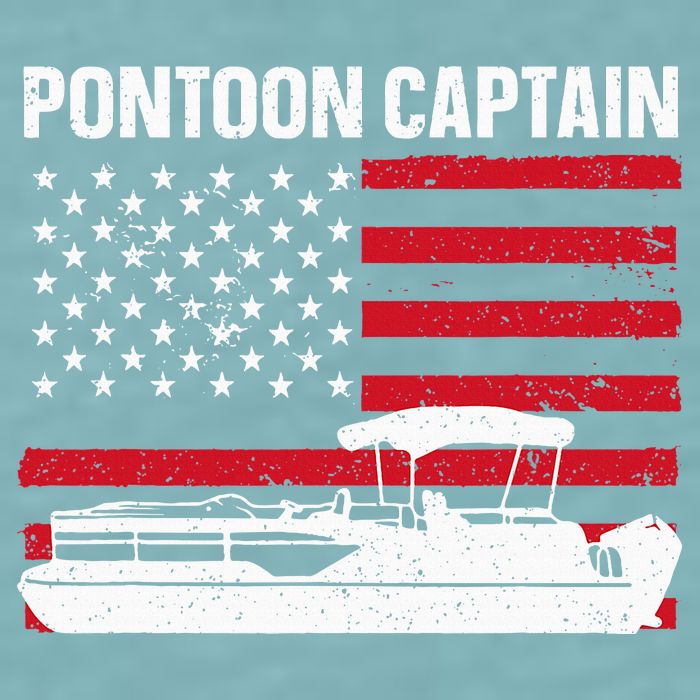 Cool Pontoon Captain Art Pontoon Boat Captain Sueded Cloud Jersey T-Shirt