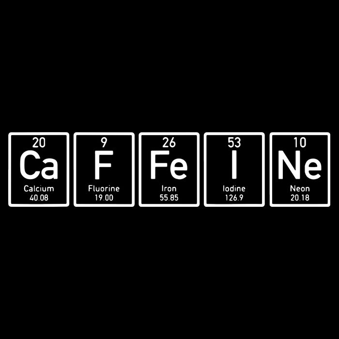 Caffeine Periodictable Coffee Zip Tote Bag