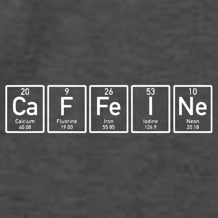 Caffeine Periodictable Coffee Vector Backpack