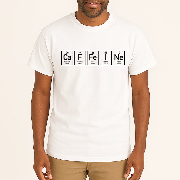 Caffeine Periodictable Coffee Tall T-Shirt