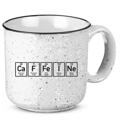 Caffeine Periodictable Coffee 15oz Campfire Ceramic Mug