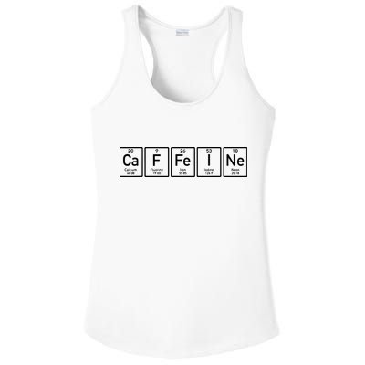 Caffeine Periodictable Coffee Ladies PosiCharge Competitor Racerback Tank