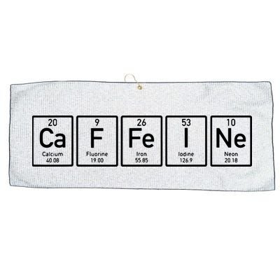 Caffeine Periodictable Coffee Large Microfiber Waffle Golf Towel