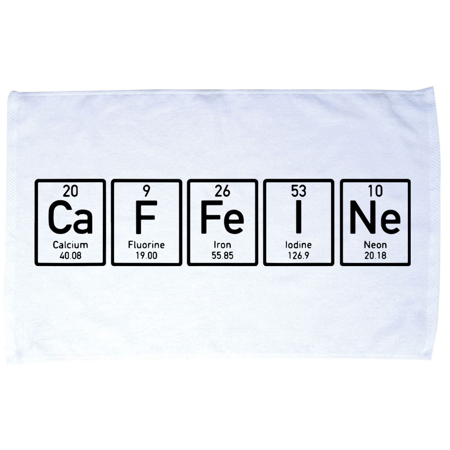 Caffeine Periodictable Coffee Microfiber Hand Towel