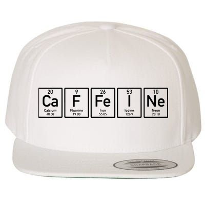 Caffeine Periodictable Coffee Wool Snapback Cap