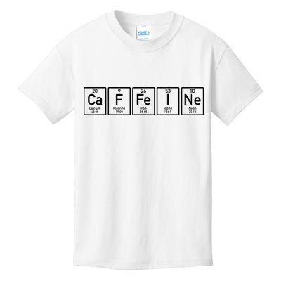 Caffeine Periodictable Coffee Kids T-Shirt
