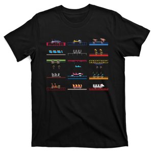 Cedar Poiint Coaster Cars Design T-Shirt