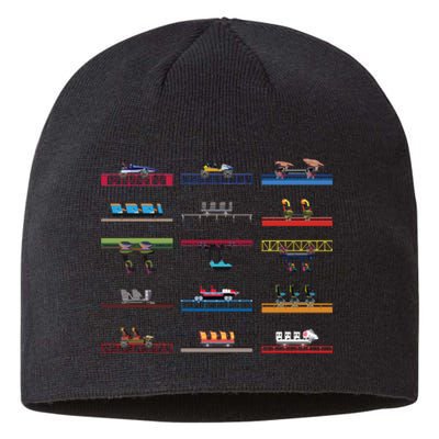 Cedar Poiint Coaster Cars Design Sustainable Beanie