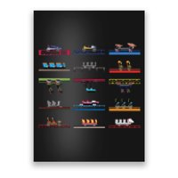 Cedar Poiint Coaster Cars Design Poster