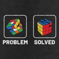 Competitive Puzzle Cube Problem Solved Speed Cubing 7 Panel Mesh Trucker Snapback Hat