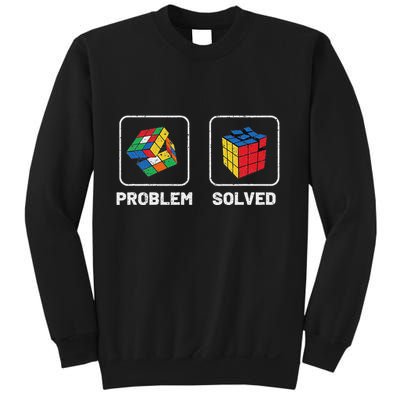 Competitive Puzzle Cube Problem Solved Speed Cubing Sweatshirt