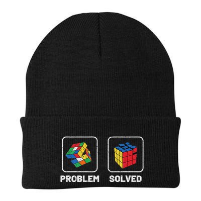 Competitive Puzzle Cube Problem Solved Speed Cubing Knit Cap Winter Beanie