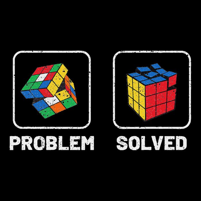 Competitive Puzzle Cube Problem Solved Speed Cubing Drawstring Bag