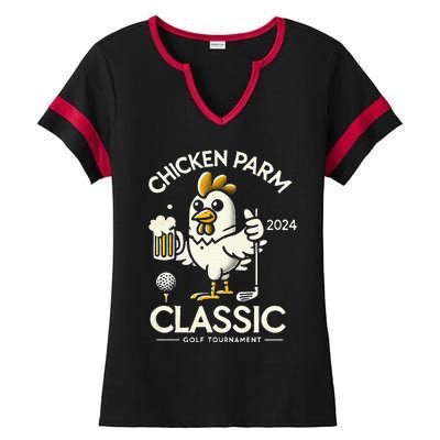 Chicken Parm Classic Ladies Halftime Notch Neck Tee