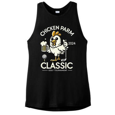 Chicken Parm Classic Ladies PosiCharge Tri-Blend Wicking Tank