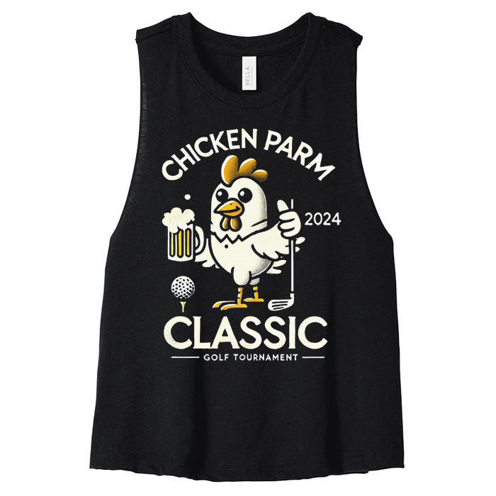 Chicken Parm Classic Women's Racerback Cropped Tank