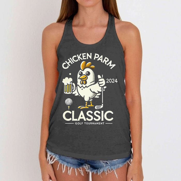 Chicken Parm Classic Women's Knotted Racerback Tank