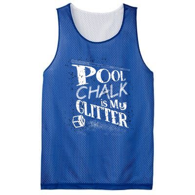 Cute Pool Chalk Is My Funny Billiard Players Game Gift Mesh Reversible Basketball Jersey Tank