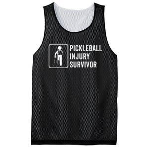 Cool Pickleball Coach With Saying Pickleball Injury Survivor Mesh Reversible Basketball Jersey Tank