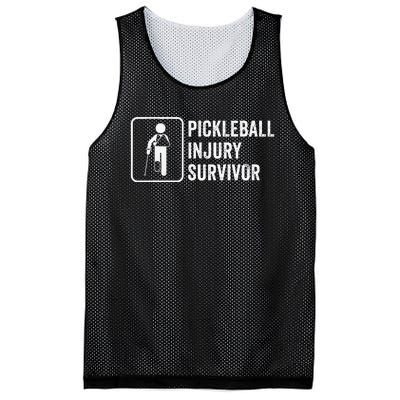 Cool Pickleball Coach With Saying Pickleball Injury Survivor Mesh Reversible Basketball Jersey Tank