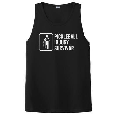 Cool Pickleball Coach With Saying Pickleball Injury Survivor PosiCharge Competitor Tank