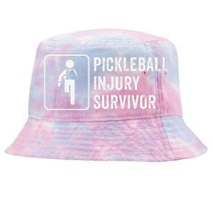 Cool Pickleball Coach With Saying Pickleball Injury Survivor Tie-Dyed Bucket Hat