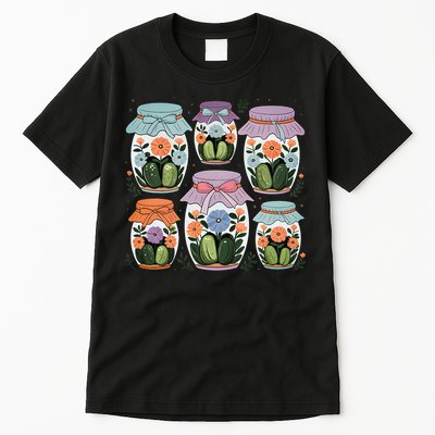 Canned Pickle Coquette Wildflower Canning Season Pickle Jar Tall T-Shirt