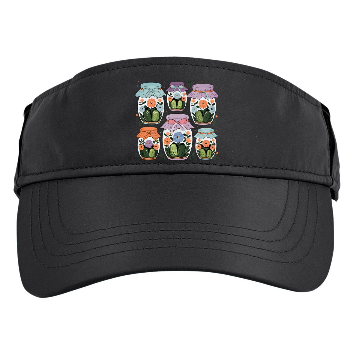 Canned Pickle Coquette Wildflower Canning Season Pickle Jar Adult Drive Performance Visor