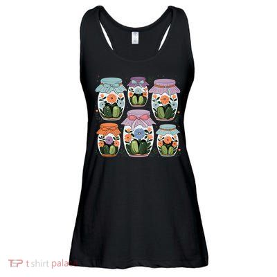 Canned Pickle Coquette Wildflower Canning Season Pickle Jar Ladies Essential Flowy Tank