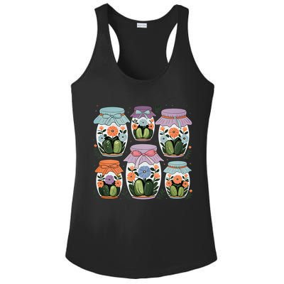 Canned Pickle Coquette Wildflower Canning Season Pickle Jar Ladies PosiCharge Competitor Racerback Tank